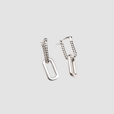 925 Sterling silver chain link earrings Gift For Mom. Gift For Girlfriend
